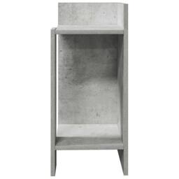 Berkfield Home Side Tables 2 pcs with Shelf Concrete Grey 25.5x27x60 cm - thumbnail 4