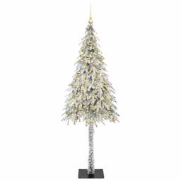 Berkfield Home Christmas Tree with 300 LEDs White 210 cm PE & Steel - thumbnail 3