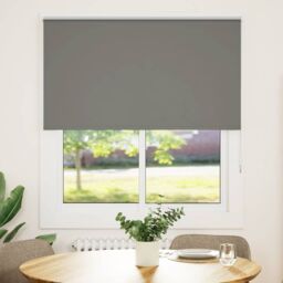 Berkfield Home Roller Blind Blackout Grey 135x150 cm Fabric Width 131.6 cm Polyester