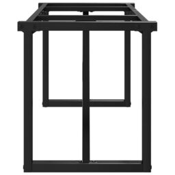 Berkfield Home Coffee Table Legs O-Frame 140x30x43 cm Steel in Black - Size: 140 x 30 x 43 cm - thumbnail 5