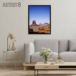 "Artery8 Monument Valley Arizona Carol M Highsmith Framed Canvas Wall Art Print in Blue - Size: W12"" x H16""" - thumbnail 3