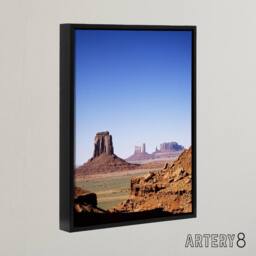 "Artery8 Monument Valley Arizona Carol M Highsmith Framed Canvas Wall Art Print in Blue - Size: W12"" x H16""" - thumbnail 2