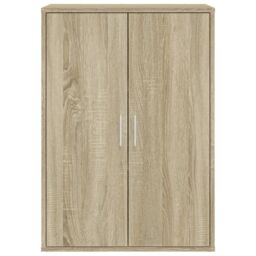 Berkfield Home Sideboard Sonoma Oak 60x31x84 cm Engineered Wood in Brown - Size: 60 x 31 x 84 cm - thumbnail 5