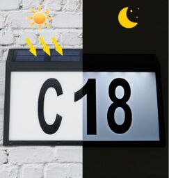 Obasyhig Solar Powered Outdoor Waterproof Plug In Ground LED Street Sign Lights in Black - thumbnail 1