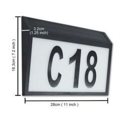 Obasyhig Solar Powered Outdoor Waterproof Plug In Ground LED Street Sign Lights in Black - thumbnail 5