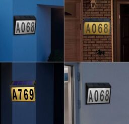 Obasyhig Solar Powered Outdoor Waterproof Plug In Ground LED Street Sign Lights in Black - thumbnail 6