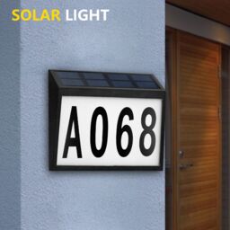 Obasyhig Solar Powered Outdoor Waterproof Plug In Ground LED Street Sign Lights in Black - thumbnail 2