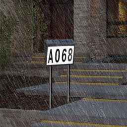 Obasyhig Solar Powered Outdoor Waterproof Plug In Ground LED Street Sign Lights in Black - thumbnail 4