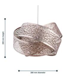 First Choice Lighting Moroccan Style Layered Ceiling Light Shade in Silver - thumbnail 4