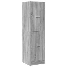 Berkfield Home Elegant Apothecary Cabinet¬†Grey Sonoma 40x41x144.5 cm Engineered Wood in Grey - thumbnail 1