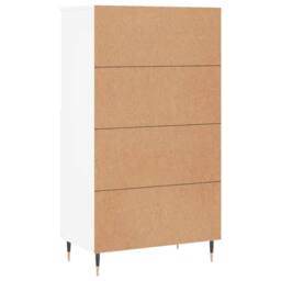 Berkfield Home Highboard White 60x36x110 cm Engineered Wood - Size: 60 x 36 x 110 cm - thumbnail 8
