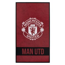 Manchester United FC Identity Crest Beach Towel in Dark Red - thumbnail 1