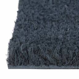Berkfield Home Durable Door Mat Dark Grey Half Round 50x80 cm Tufted Coir - thumbnail 4