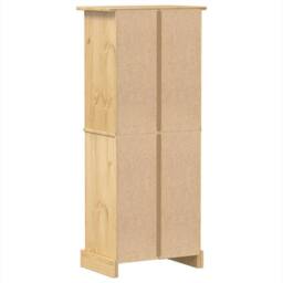 Berkfield Home Beautiful Wine Rack Corona 56x35x120 cm Solid Wood Pine in Light Tan - Size: 56 x 35 x 120 cm - thumbnail 6