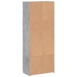 Berkfield Home File Cabinet Concrete Grey 60x32x153 cm Engineered Wood - Size: 60 x 32 x 153 cm - thumbnail 6