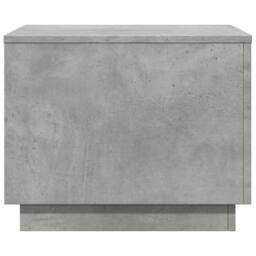 Berkfield Home Coffee Table with LED Lights Concrete Grey 50x50x40 cm - Size: 50 x 50 x 40 cm - thumbnail 7