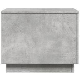 Berkfield Home Coffee Table with LED Lights Concrete Grey 50x50x40 cm - Size: 50 x 50 x 40 cm - thumbnail 8