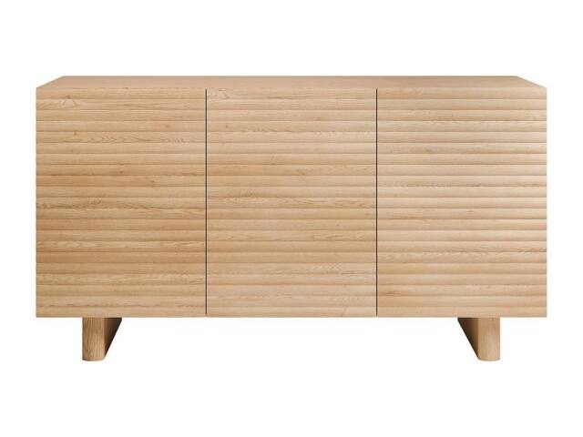 Vente-unique Sideboard With 3 Doors In MDF - Natural - LUDIMA in Light Oak - image 1