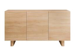 Vente-unique Sideboard With 3 Doors In MDF - Natural - LUDIMA in Light Oak - thumbnail 2