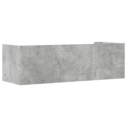 Berkfield Home Wall Shelf Concrete Grey 100x35x30.5 cm Engineered Wood - thumbnail 6