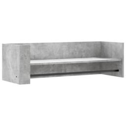 Berkfield Home Wall Shelf Concrete Grey 100x35x30.5 cm Engineered Wood - thumbnail 2