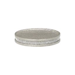 Showerdrape Pzazz Silver Diamante Bathroom Sink Soap Dish - thumbnail 4