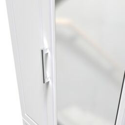 Ready Assembled 2 U Norfolk Tall 2 Door 2drw Mirrored Wardrobe (Ready Assembled) in White - thumbnail 4