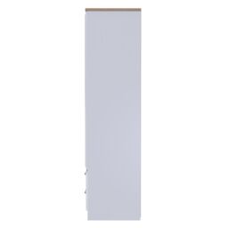 Ready Assembled 2 U Norfolk Tall 2 Door 2drw Mirrored Wardrobe (Ready Assembled) in White - thumbnail 2