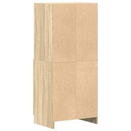 Berkfield Home Kitchen Cabinet Sonoma Oak 57x41.5x131.5 cm Engineered Wood in Light Tan - thumbnail 7