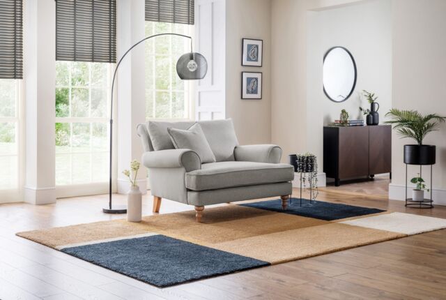 The Great Sofa Company Margot Snuggle Chair Faro Linen in Beige - image 1