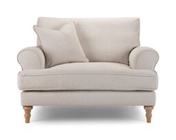 The Great Sofa Company Margot Snuggle Chair Faro Linen in Beige - thumbnail 2