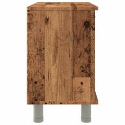 Berkfield Home Bathroom Cabinet Old Wood 60x32x53.5 cm Engineered Wood in Brown - thumbnail 6