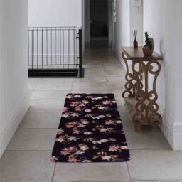 Benjamin Tate Design Blossoming Flowers Runner Rug in Natural - Size: 67 cm x 230 cm - thumbnail 3