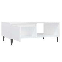 Berkfield Home Coffee Table White 90x60x35 cm Engineered Wood - Size: 90 x 60 x 35 cm - thumbnail 5