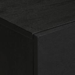 Berkfield Home Classic Bedside Cabinet Black 50x33x60 cm Engineered Wood - Size: 50 x 33 x 60 cm - thumbnail 6