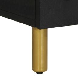 Berkfield Home Classic Bedside Cabinet Black 50x33x60 cm Engineered Wood - Size: 50 x 33 x 60 cm - thumbnail 8