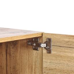 "Wyld and Coco TV Stand 160cm for up to 70"" TVs Light Brown Wood Black Shelf" - thumbnail 9