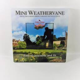 Buttercup Farm Mini Gardener Weathervane - Steel - L38 x W38 x H45.5 cm - Black - thumbnail 2