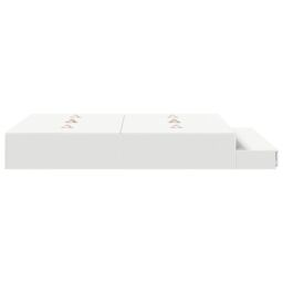 Berkfield Home Storage Bed Frame White 150x200 cm - thumbnail 8