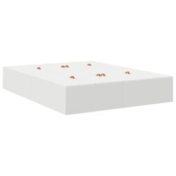 Berkfield Home Storage Bed Frame White 150x200 cm - thumbnail 6