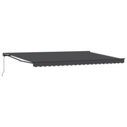 Berkfield Home Retractable Awning Manual Anthracite 500x300 cm - thumbnail 2