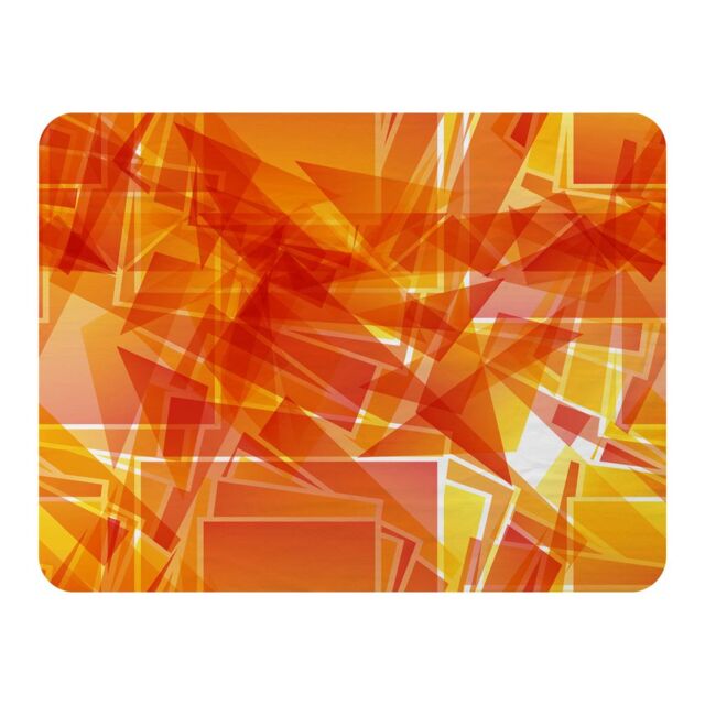 Benjamin Tate Design Orange Geometric Blanket in Natural - Size: 120 cm x 150 cm - image 1