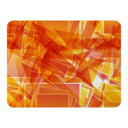 Benjamin Tate Design Orange Geometric Blanket in Natural - Size: 120 cm x 150 cm - thumbnail 1