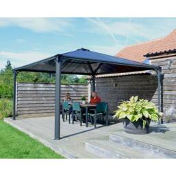Palram Palermo 4300 Garden Gazebo, Polycarbonate, L429 x W429 x H298 cm, Grey - thumbnail 2