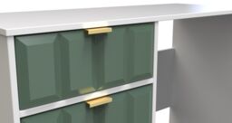 Ready Assembled 2 U Metro 4 Drawer Vanity (Ready Assembled) in Green - thumbnail 8
