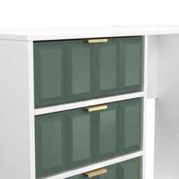 Ready Assembled 2 U Metro 4 Drawer Vanity (Ready Assembled) in Green - thumbnail 7