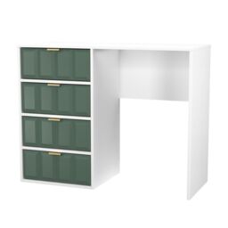Ready Assembled 2 U Metro 4 Drawer Vanity (Ready Assembled) in Green - thumbnail 5