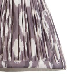 Netlighting Carnaby Green Wall Light Grey Fabric Ikat Shade 20cm B22 - thumbnail 6
