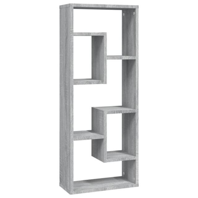 Berkfield Home Wall Shelf Grey Sonoma 36x16x90 cm Engineered Wood - Size: 36 x 16 x 90 cm - image 1