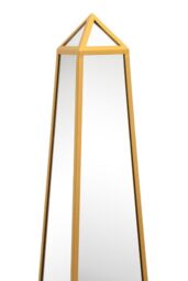 MirrorOutlet Gold Metal Edged Mirrored Garden Ornament (150CM X 30CM X 30CM) - Size: 1 Pack - thumbnail 6